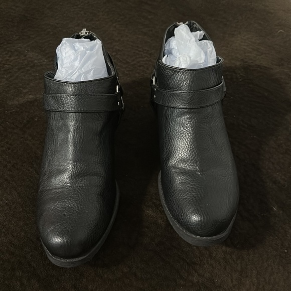 Laundry List Harness Ankle Boots in Black - Picture 3 of 7